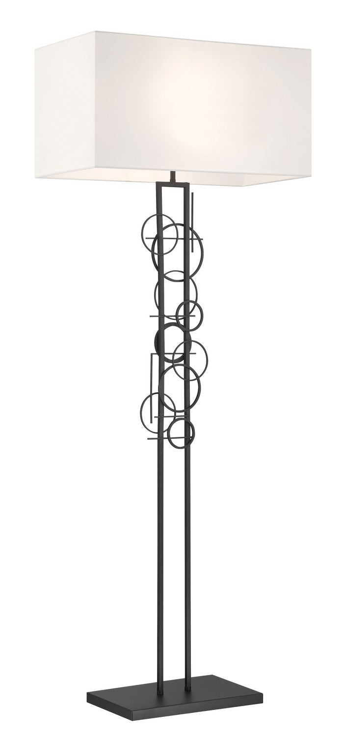 Tempo Two Light Floor Lamp in Sand Coal Black - available from The Lighting Shoppe, trusted by Canadian homeowners