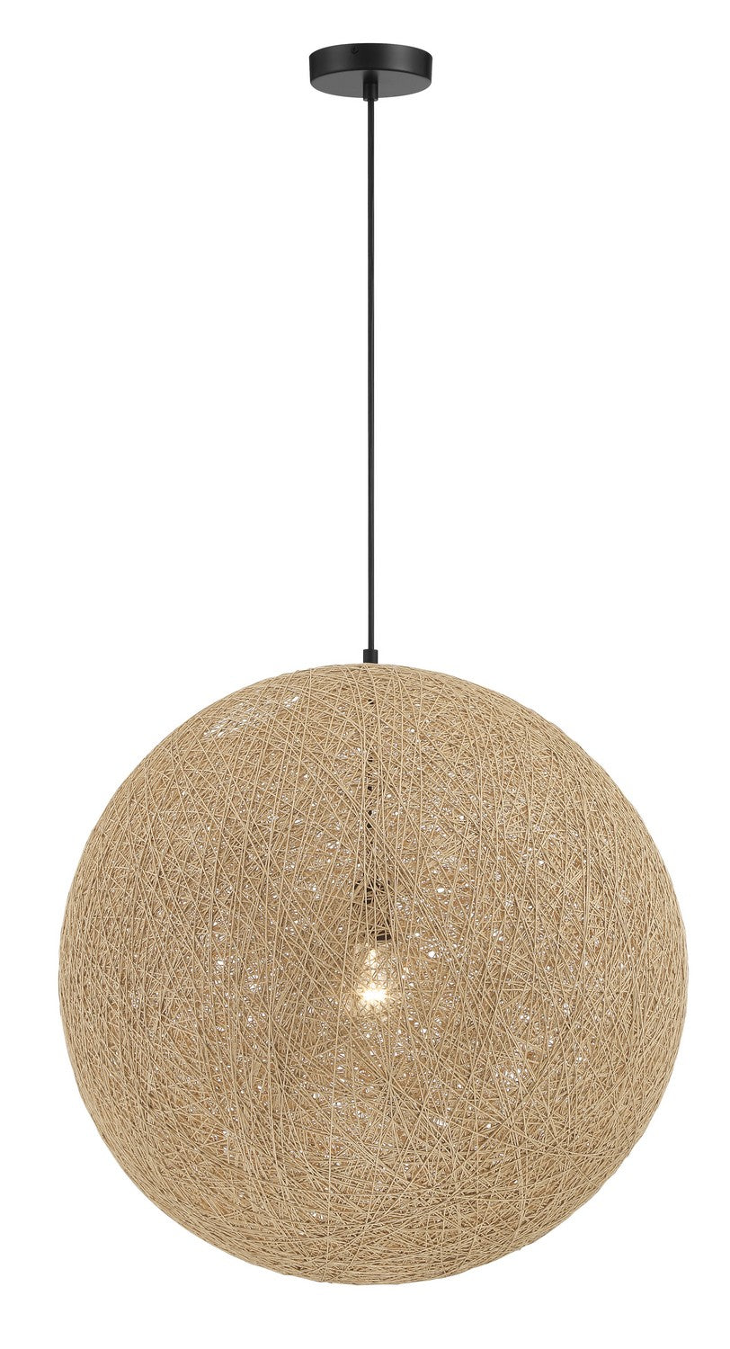 Entwined One Light Pendant in Coal Black - available from The Lighting Shoppe, trusted by Canadian homeowners