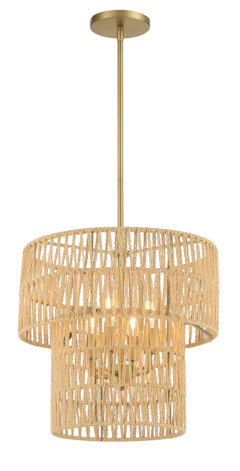 Bungalow Heaven Four Light Pendant in Soft Brass - available from The Lighting Shoppe, trusted by Canadian homeowners