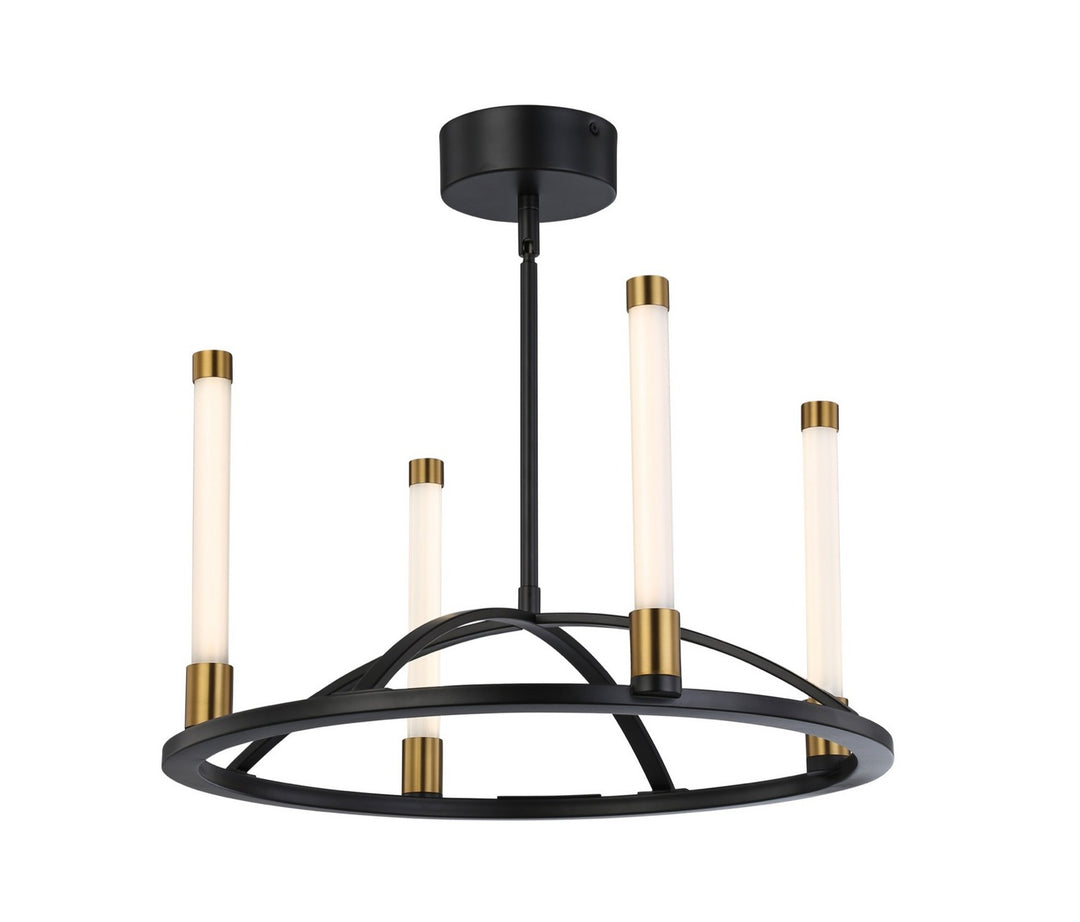 Artcraft Canada - SC13084BB - LED Chandelier - Infiniti - Matte Black & Brass
