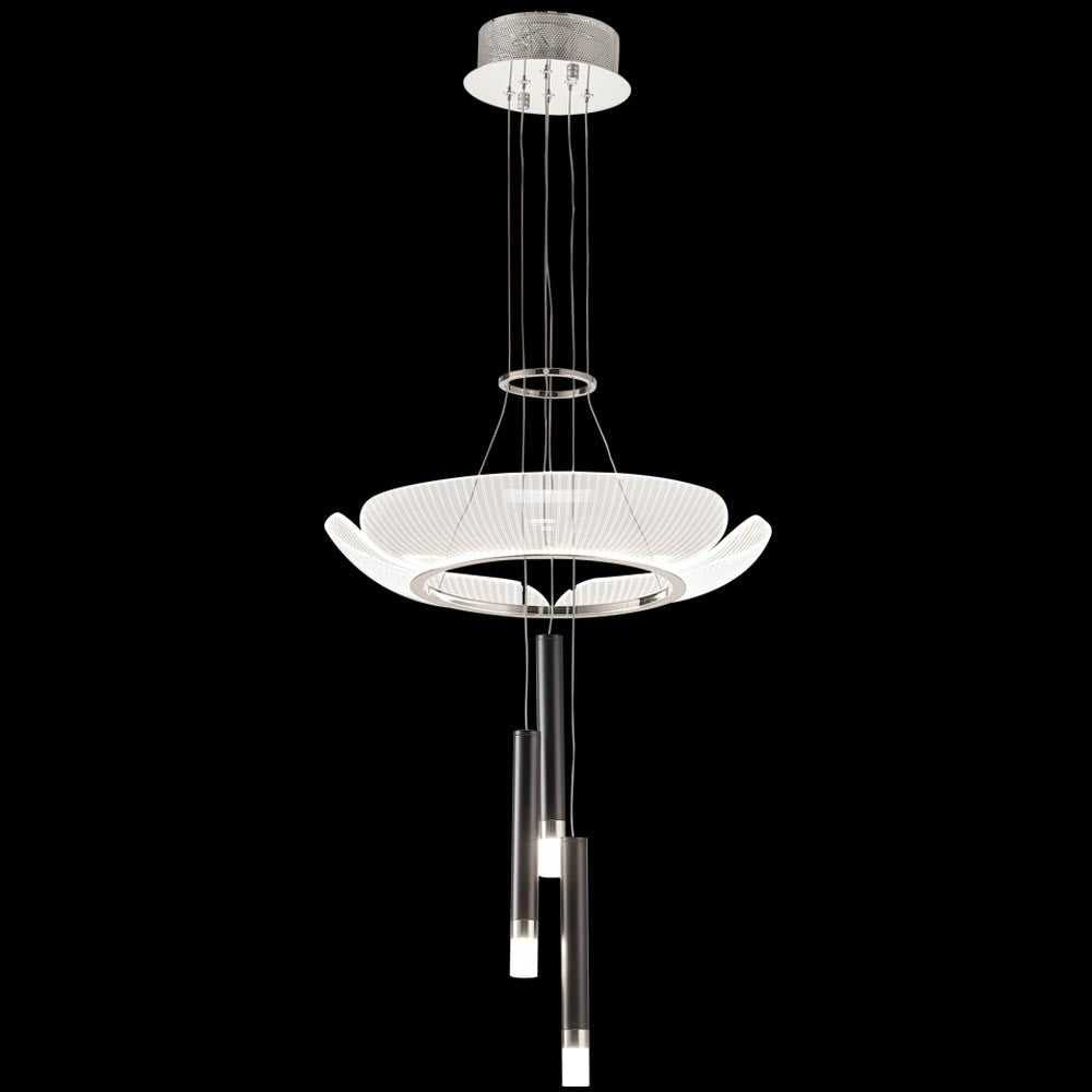 Contemporary Design LED Chandelier in Silver James R. Moder Canada