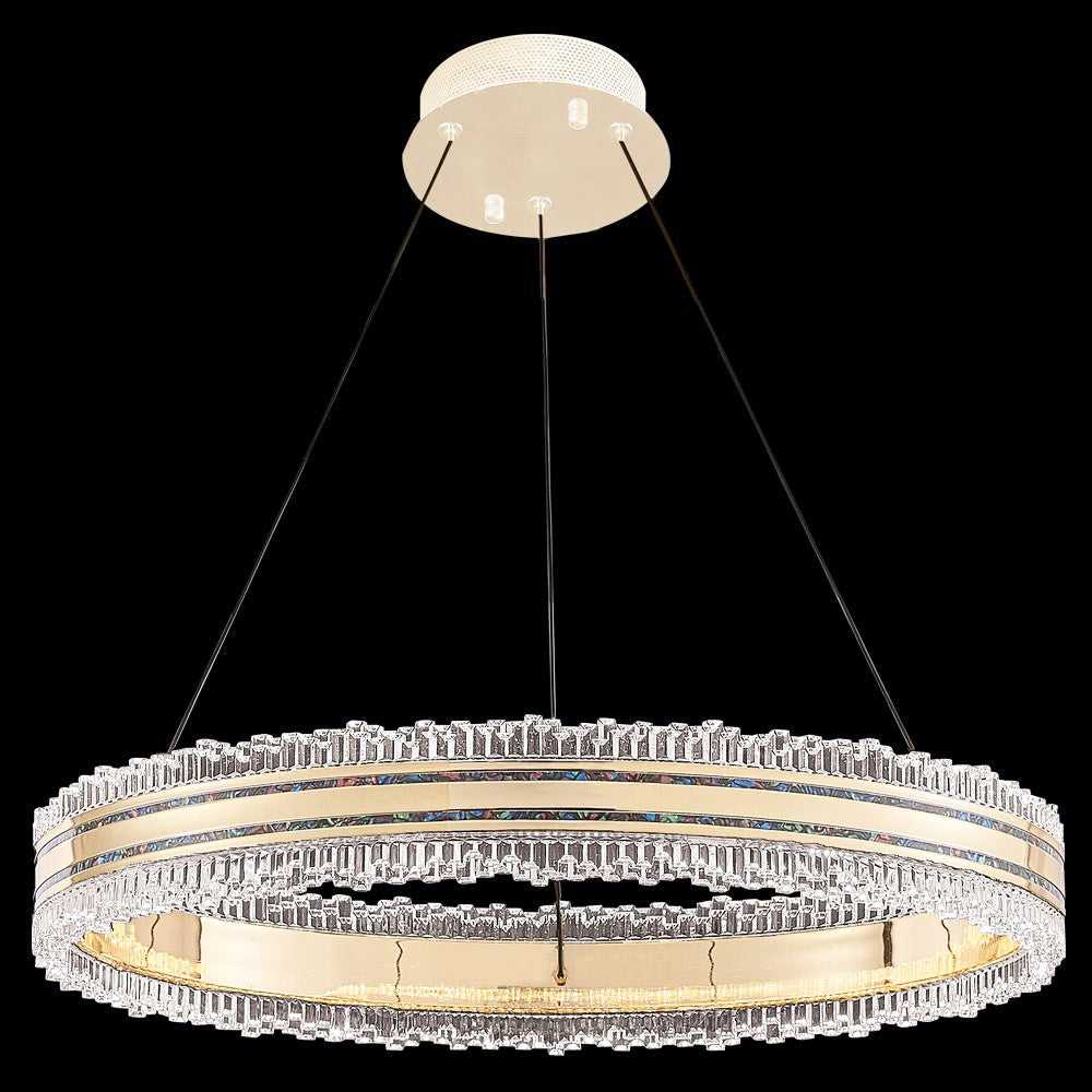 Pearl LED Chandelier in Rose Gold/Pearl James R. Moder Canada