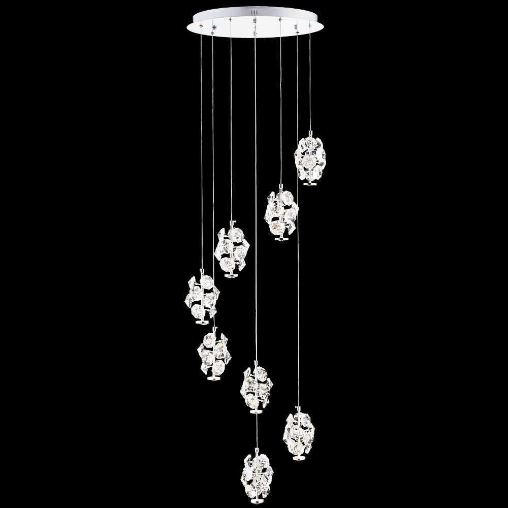 Continental Fashion LED Chandelier in Silver James R. Moder Canada