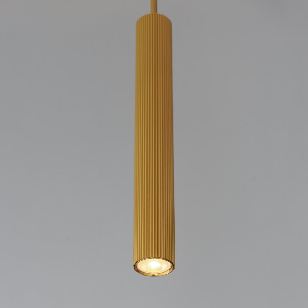ET2 - E11012-GLD - LED Pendant - Reeds - Gold