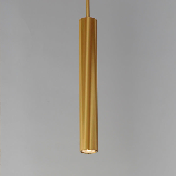 ET2 - E11012-GLD - LED Pendant - Reeds - Gold
