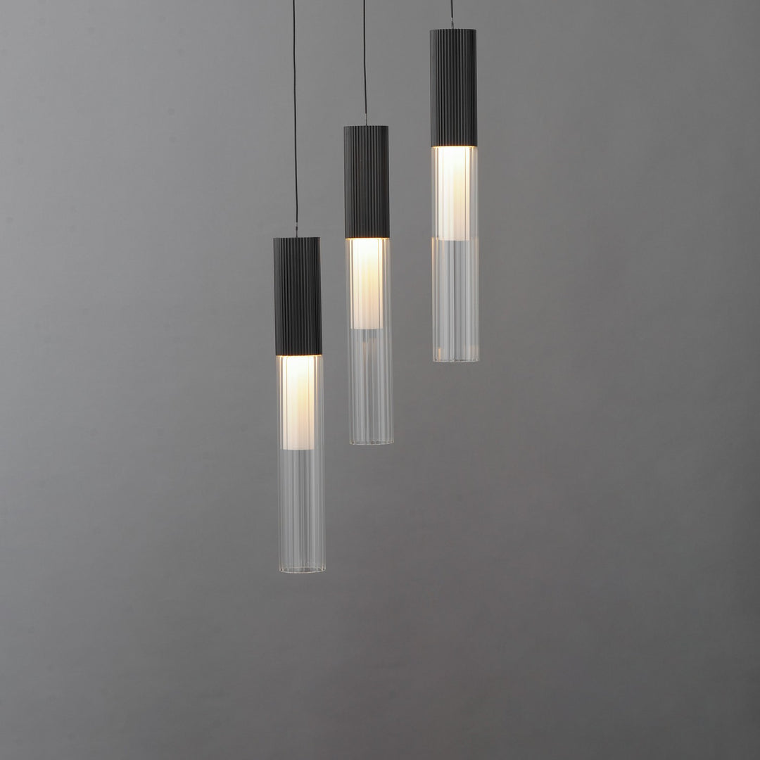 ET2 - E11013-144BK - LED Pendant - Reeds - Black