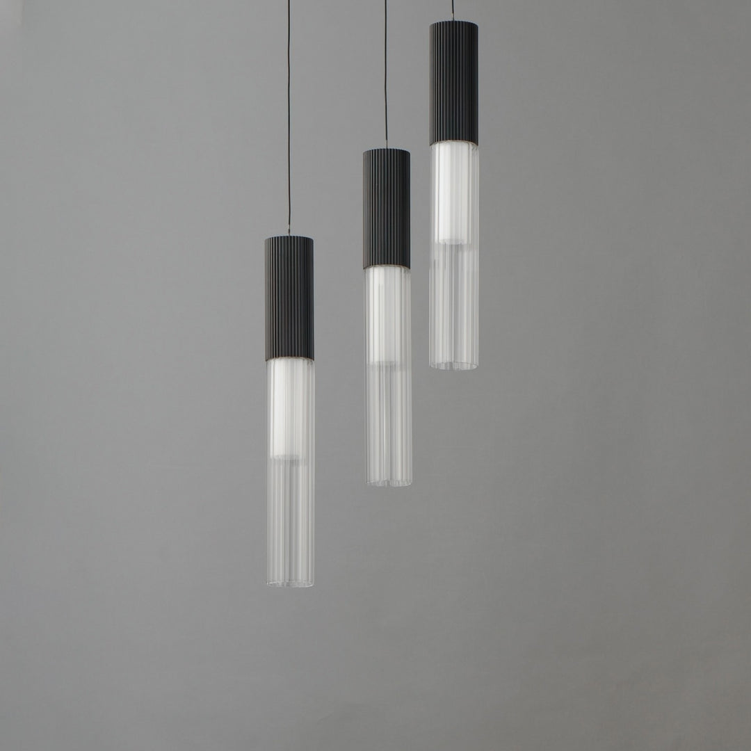 ET2 - E11013-144BK - LED Pendant - Reeds - Black