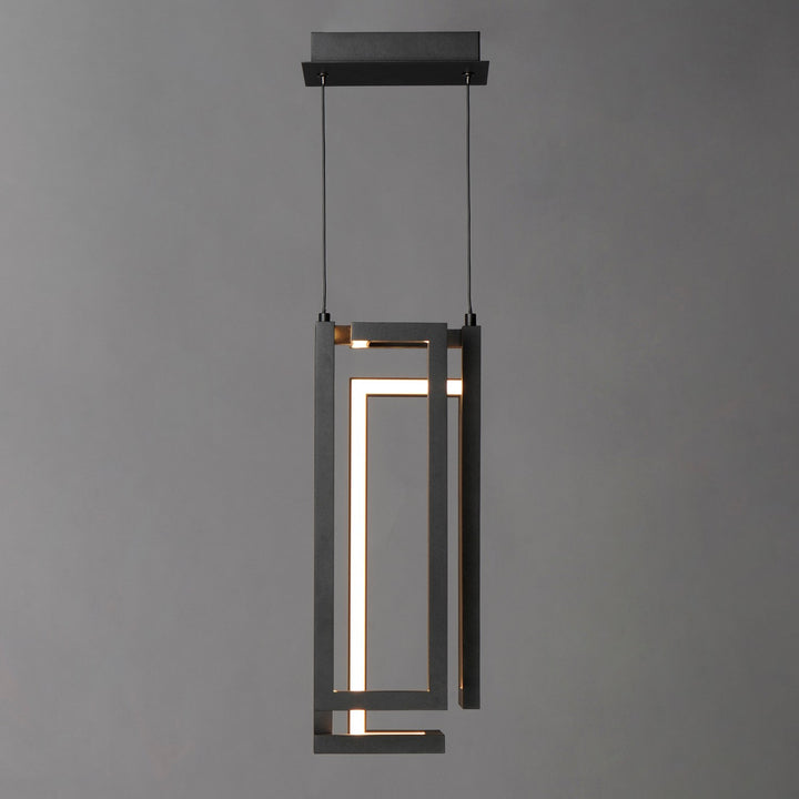 ET2 - E21261-BK - LED Pendant - Penrose - Black