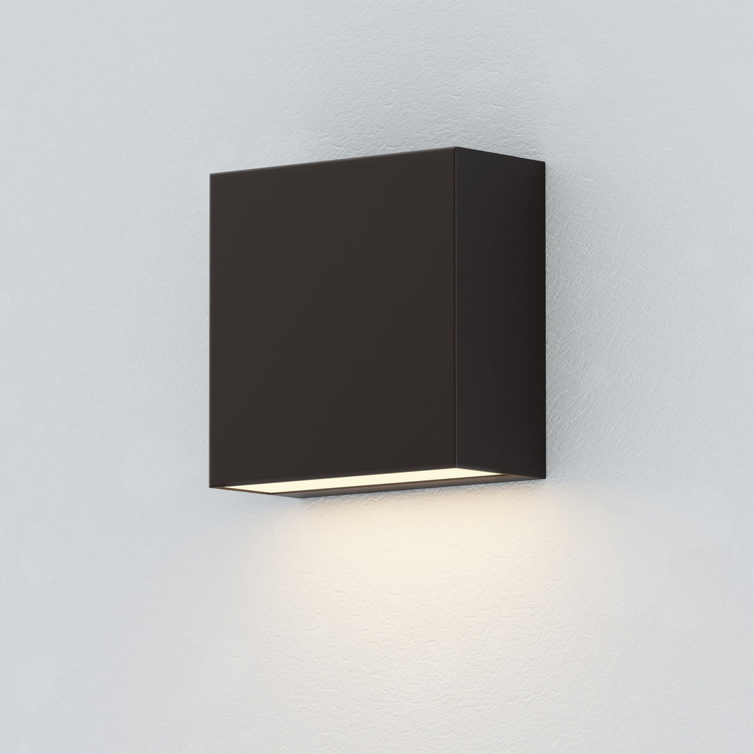 ET2 - E23222-BK - LED Outdoor Wall Sconce - Cubed - Black