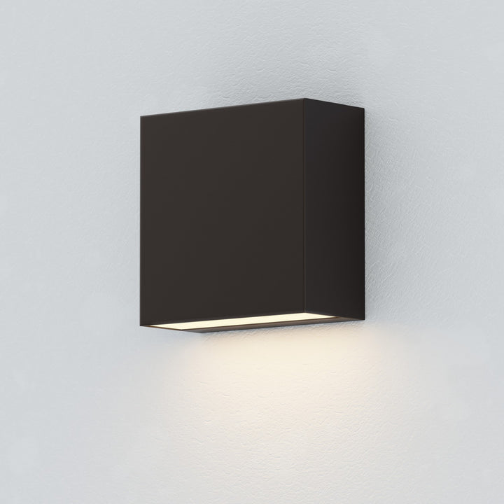 ET2 - E23222-BK - LED Outdoor Wall Sconce - Cubed - Black