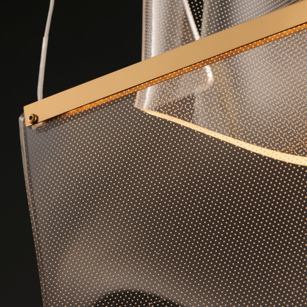 ET2 - E24874-133FG - LED Pendant - Rinkle - French Gold