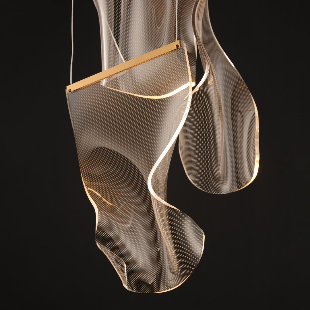 ET2 - E24874-133FG - LED Pendant - Rinkle - French Gold