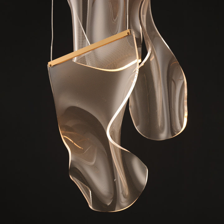 ET2 - E24874-133FG - LED Pendant - Rinkle - French Gold