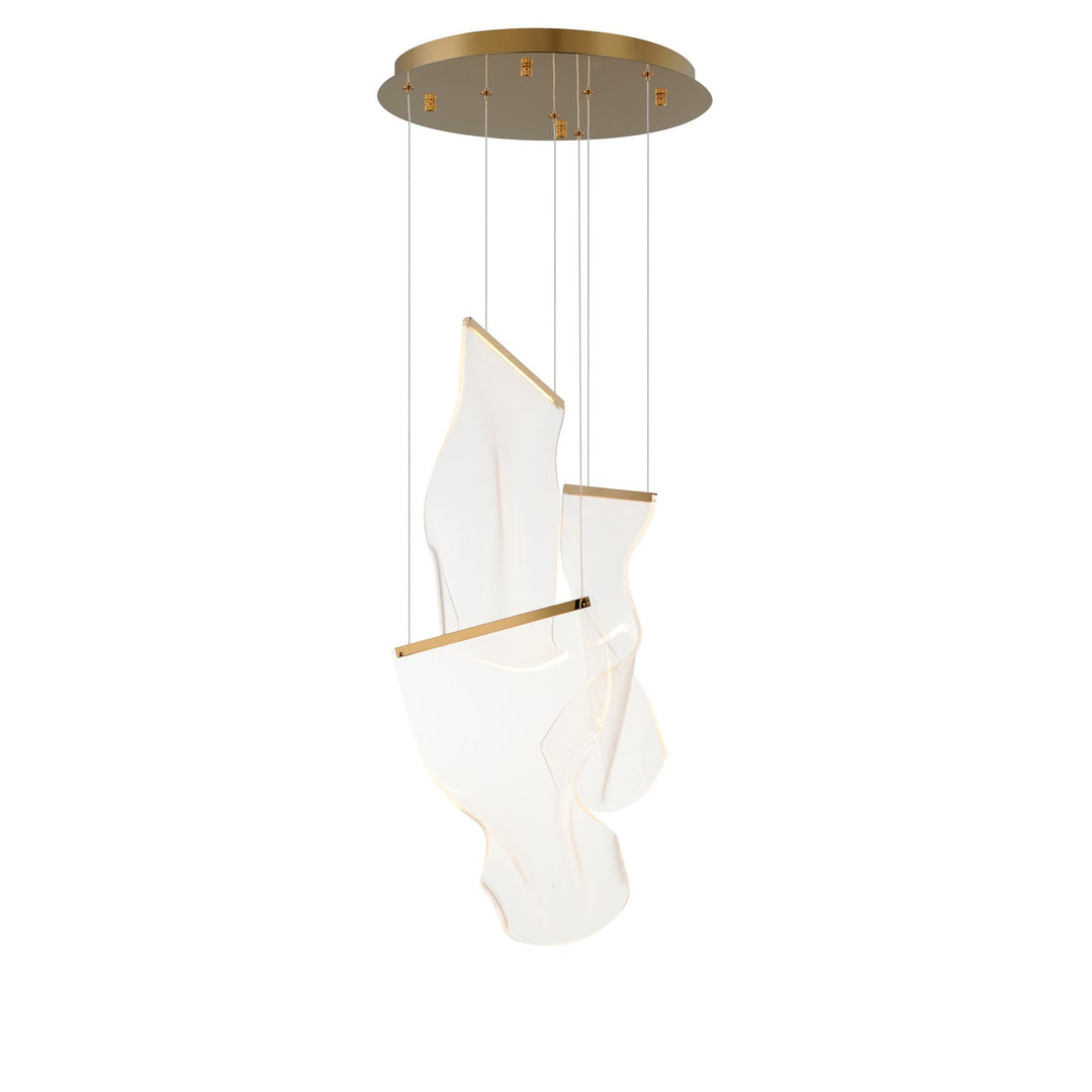 ET2 - E24874-133FG - LED Pendant - Rinkle - French Gold ...
