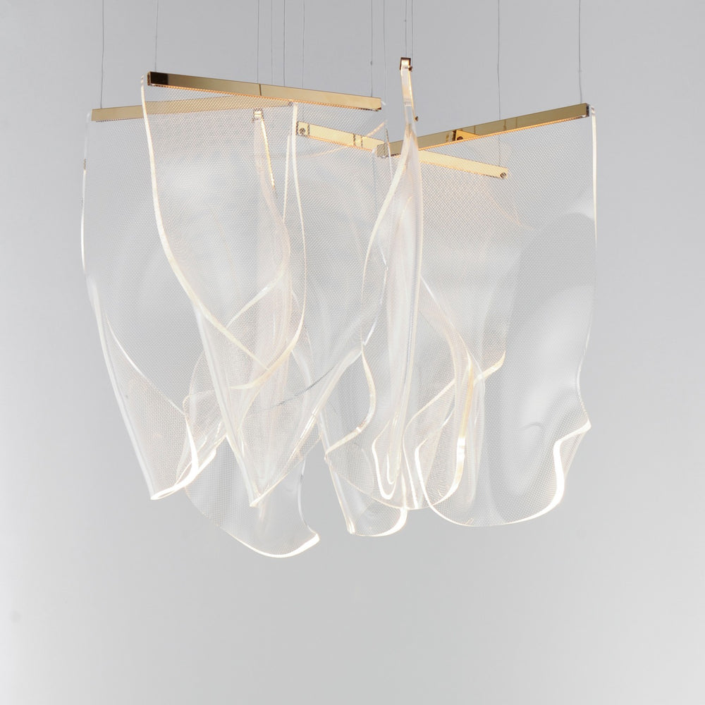 ET2 - E24875-133FG - LED Pendant - Rinkle - French Gold