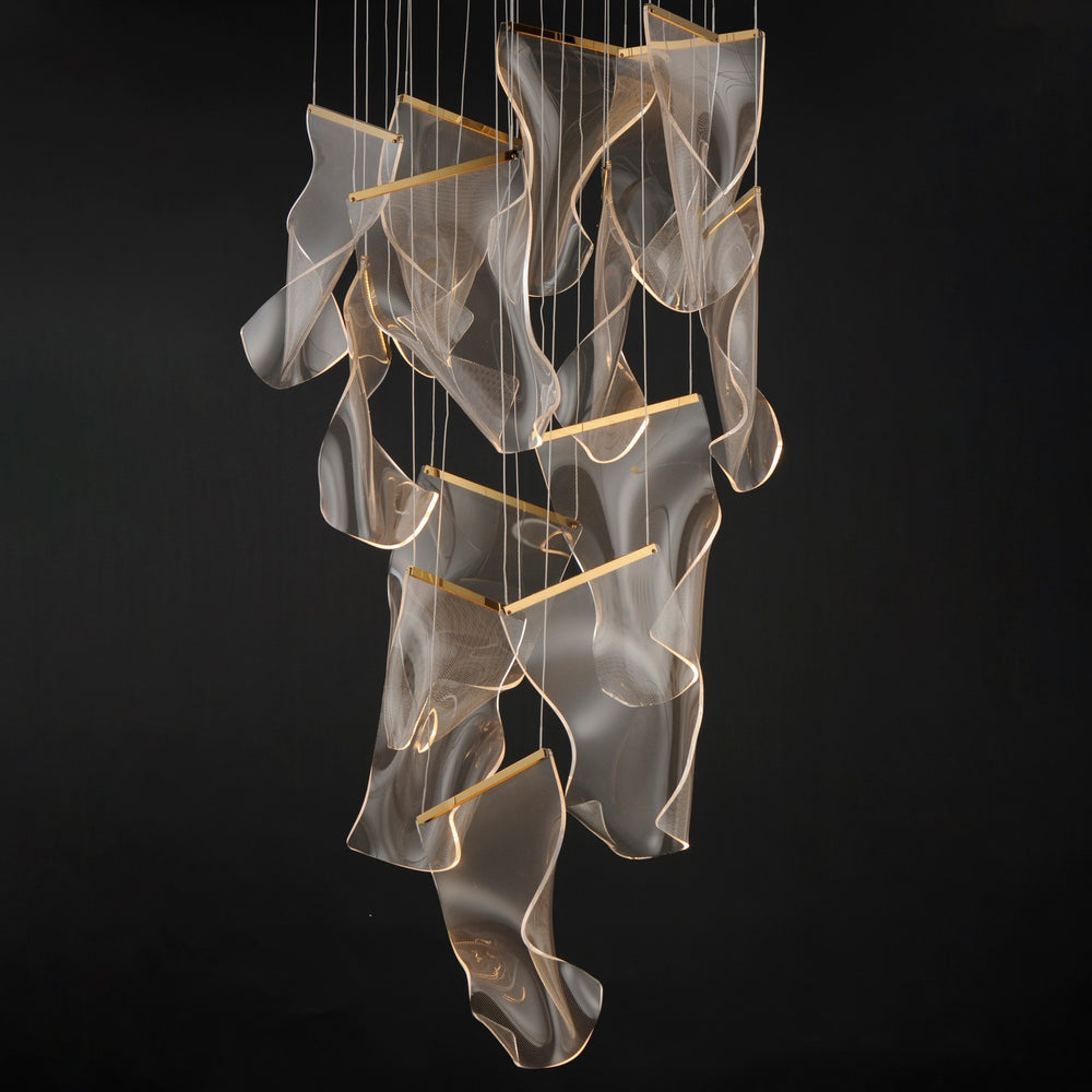 ET2 - E24877-133FG - LED Pendant - Rinkle - French Gold