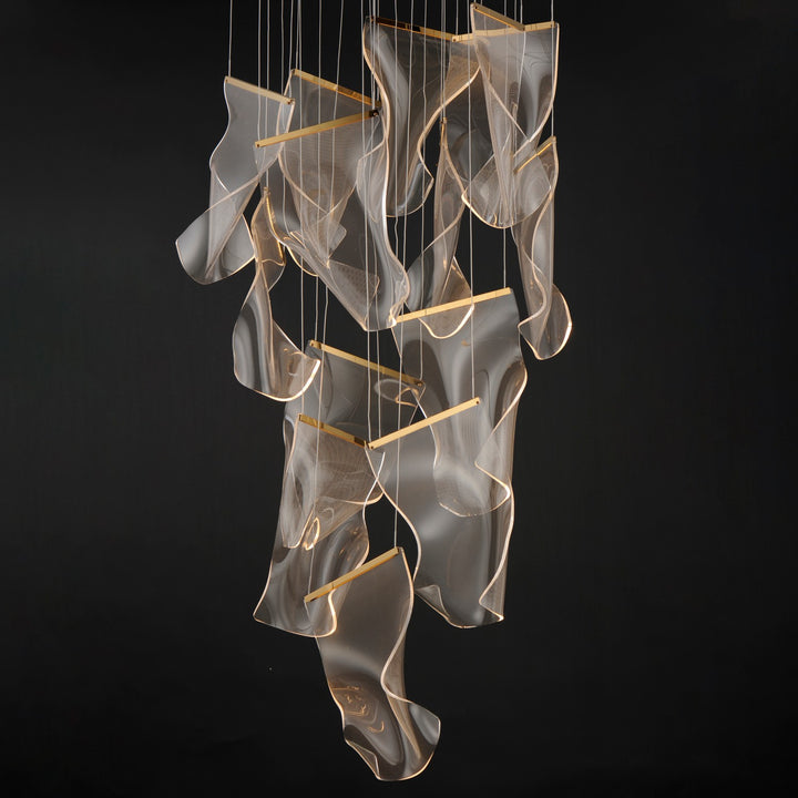 ET2 - E24877-133FG - LED Pendant - Rinkle - French Gold