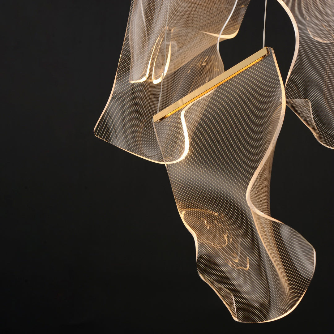 ET2 - E24877-133FG - LED Pendant - Rinkle - French Gold