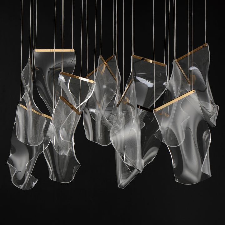 ET2 - E24878-133FG - LED Pendant - Rinkle - French Gold