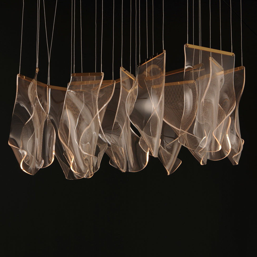 ET2 - E24878-133FG - LED Pendant - Rinkle - French Gold
