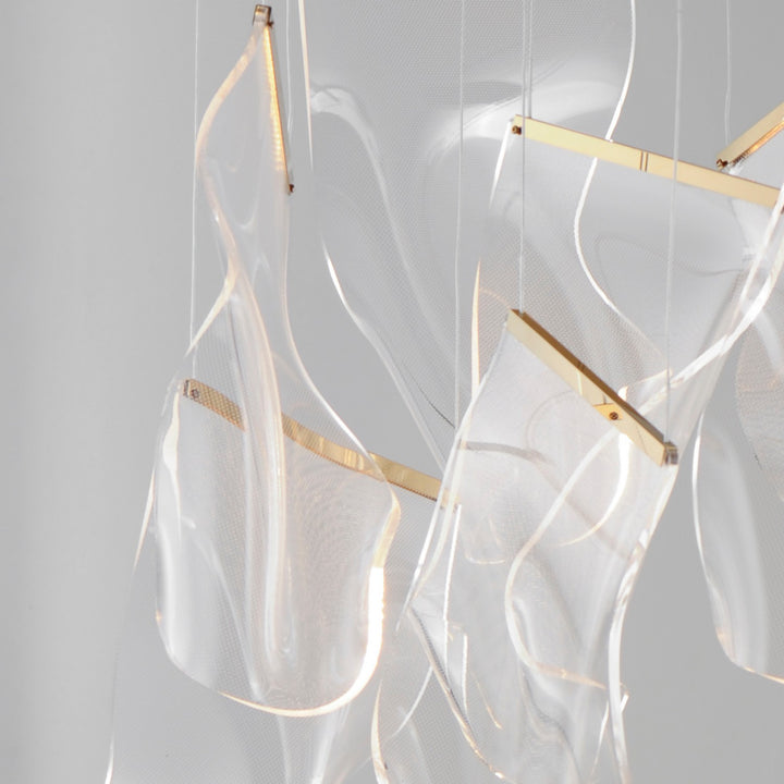 ET2 - E24880-133FG - LED Pendant - Rinkle - French Gold