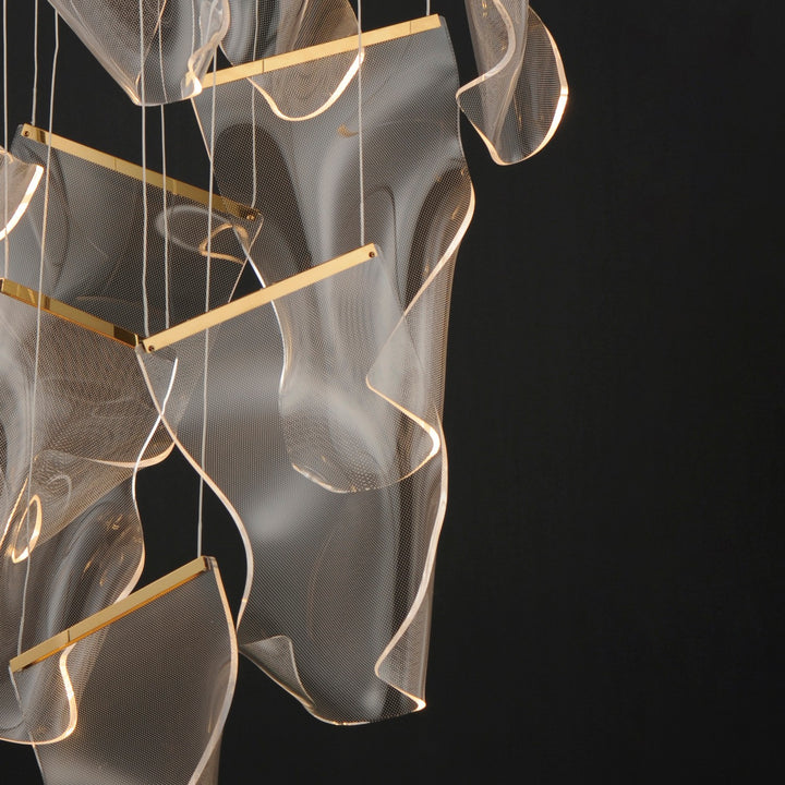 ET2 - E24880-133FG - LED Pendant - Rinkle - French Gold