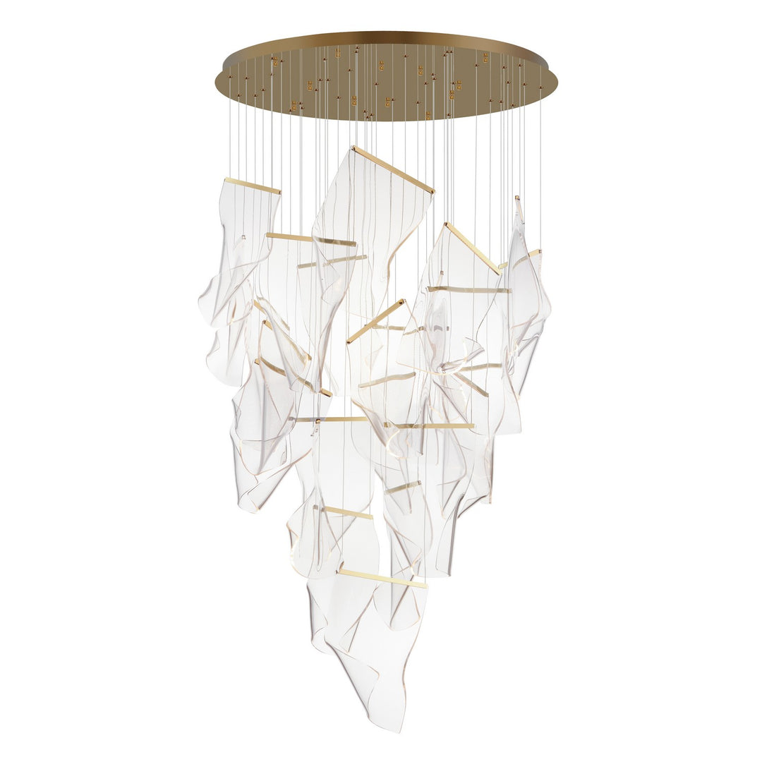 ET2 - E24880-133FG - LED Pendant - Rinkle - French Gold ...