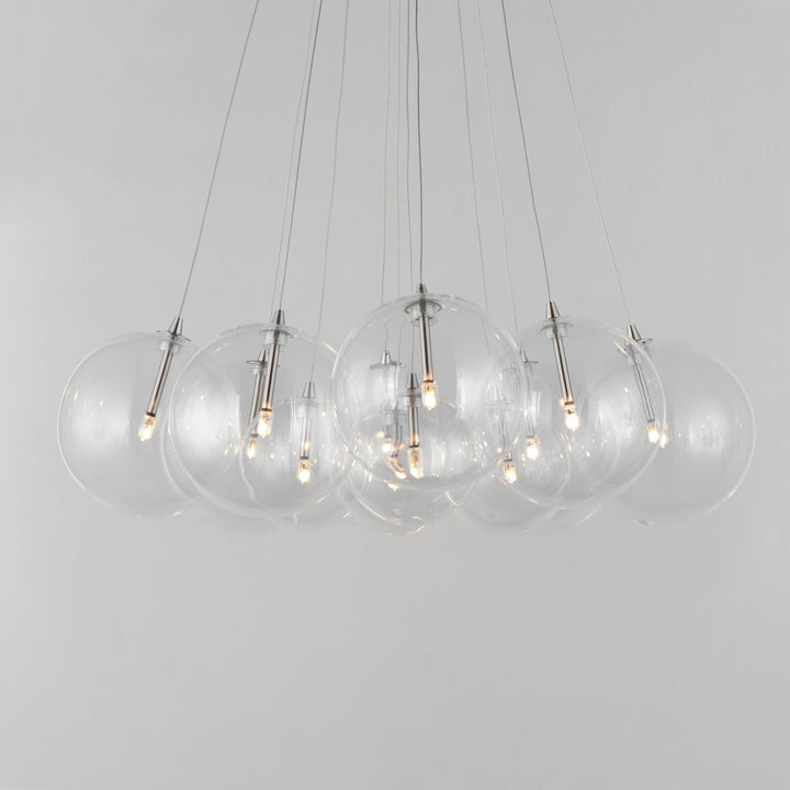 ET2 - E25089-18SN - LED Pendant - Burst - Satin Nickel