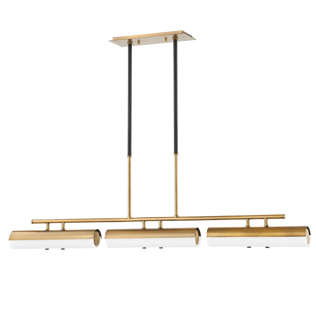 Troy Lighting Canada - F3248-PBR/SBK - LED Linear Pendant - Titus - Patina Brass