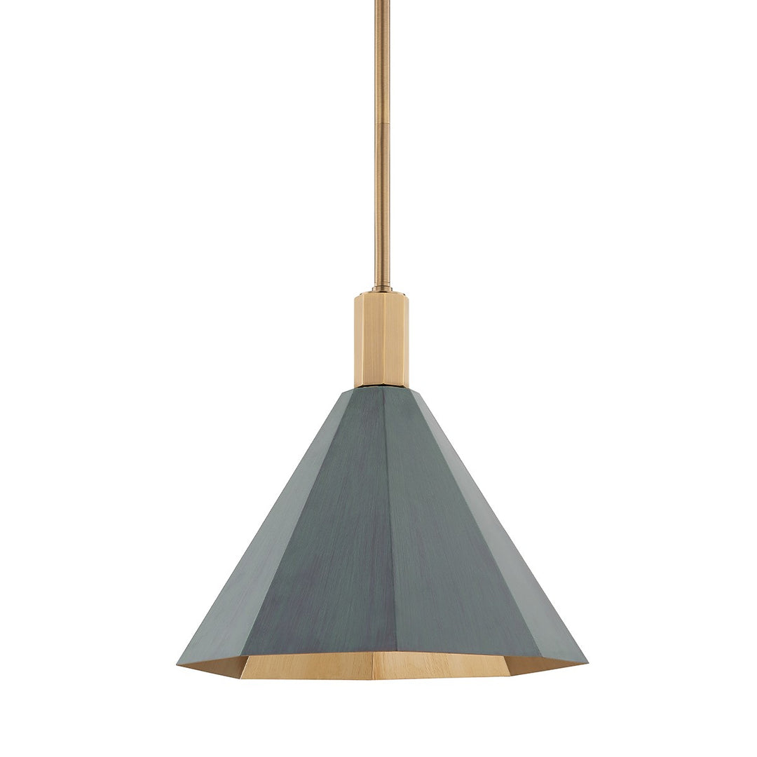Troy Lighting Canada - F8315-PBR/VER - One Light Pendant - Huntley - Patina Brass
