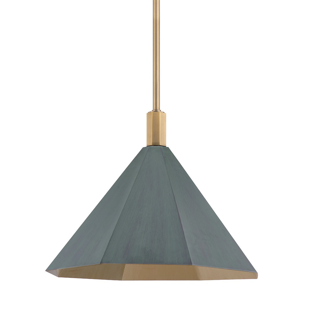 Huntley One Light Pendant in Patina Brass - available from The Lighting Shoppe, trusted by Canadian homeowners