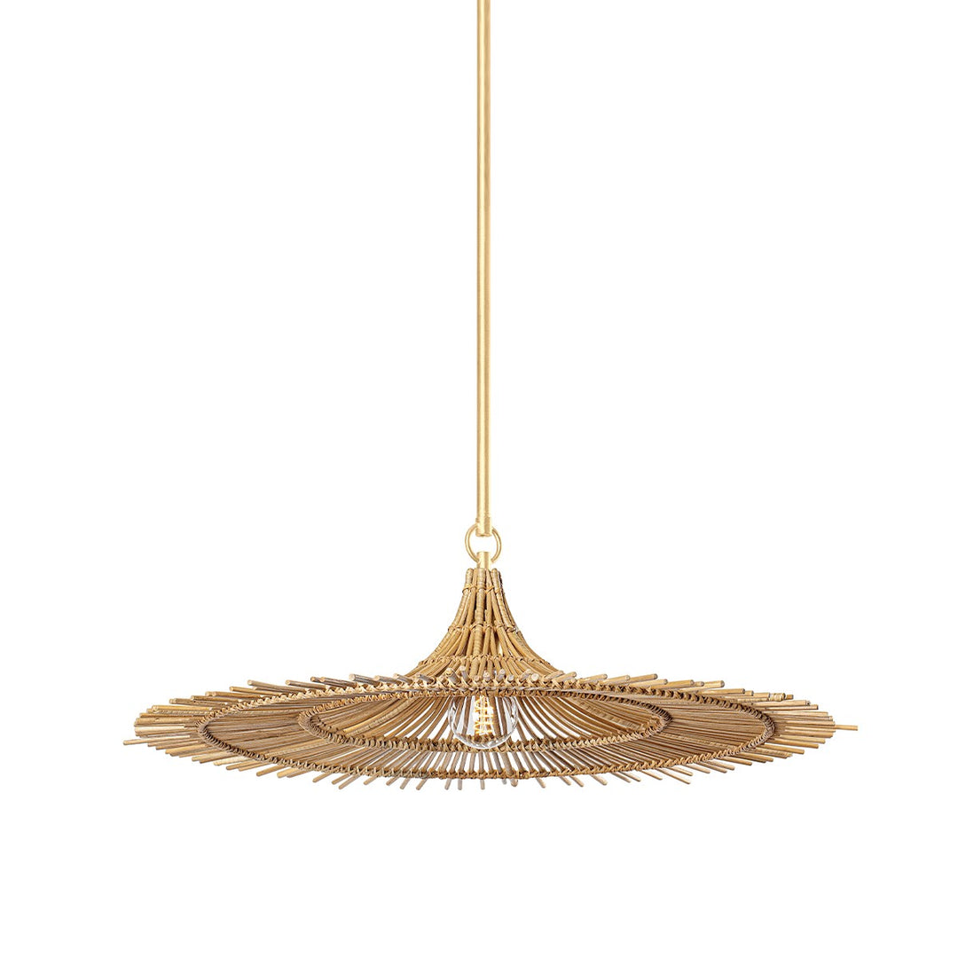 Costa Mesa One Light Pendant in Vintage Gold Leaf - available from The Lighting Shoppe, trusted by Canadian homeowners
