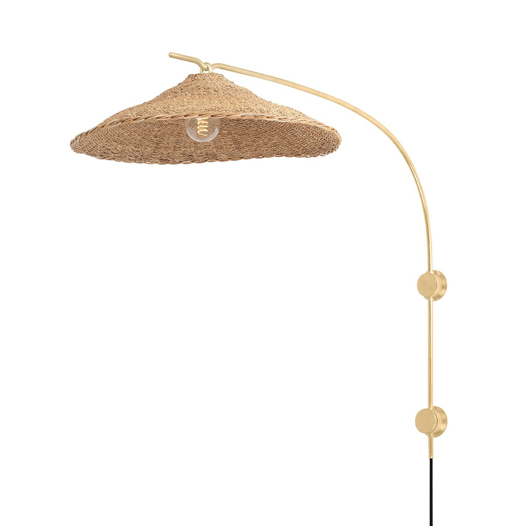 Valier One Light Wall Sconce in Vintage Gold Leaf - available from The Lighting Shoppe, trusted by Canadian homeowners