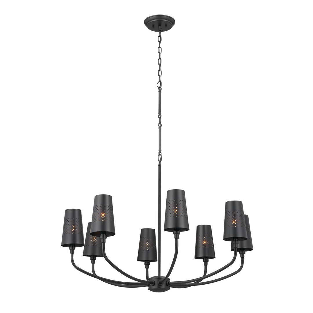 Kichler Canada - 52509BK - Eight Light Chandelier - Adeena - Black