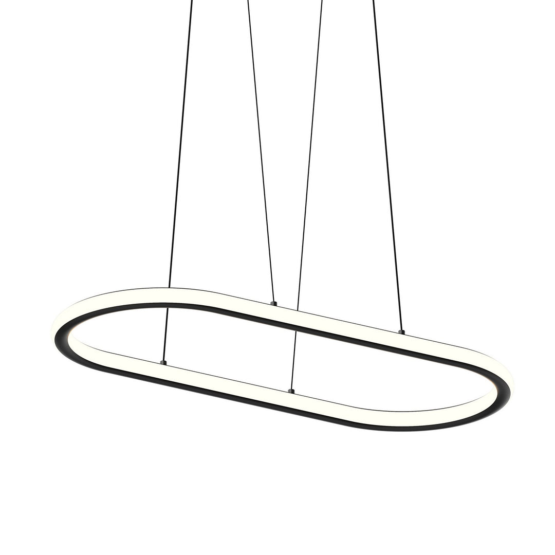 Luna LED Pendant in Satin Black - available from The Lighting Shoppe, trusted by Canadian homeowners