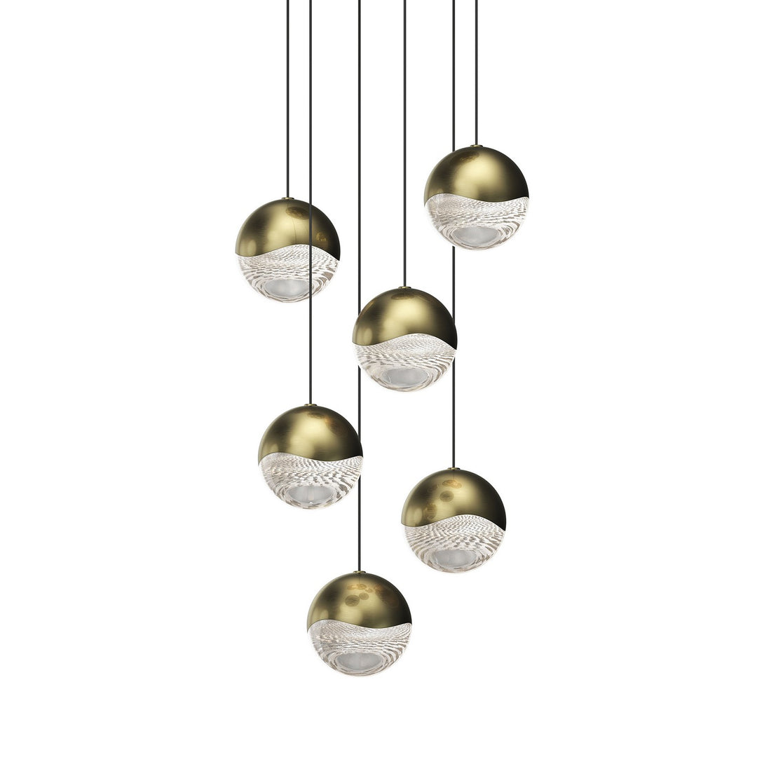 Sonneman - 2915.14-LRG - LED Pendant - Grapes - Brass