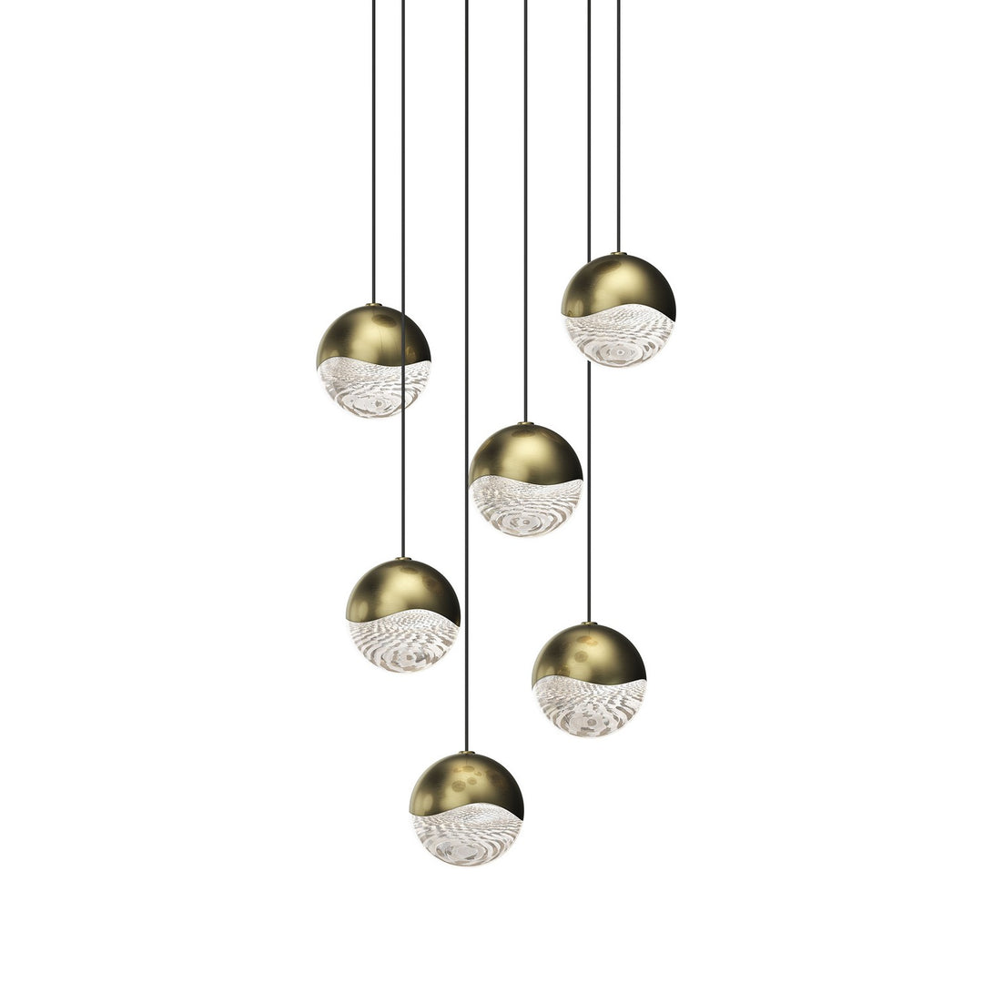 Sonneman - 2915.14-MED - LED Pendant - Grapes - Brass