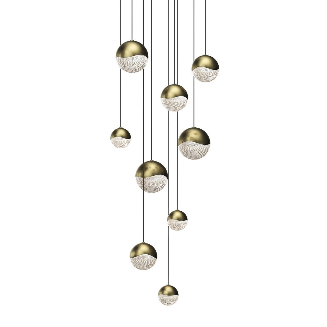 Sonneman - 2916.14-AST - LED Pendant - Grapes - Brass