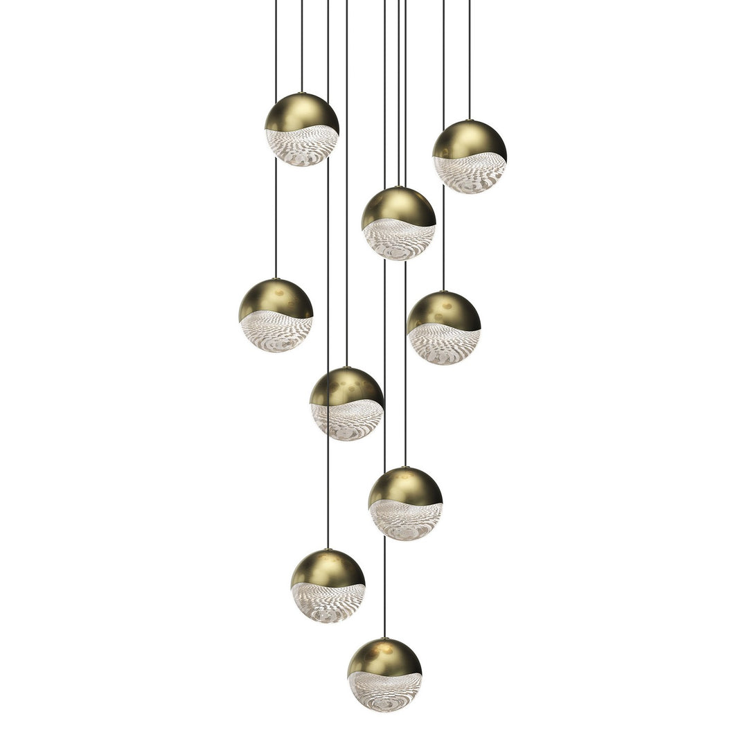 Sonneman - 2916.14-LRG - LED Pendant - Grapes - Brass