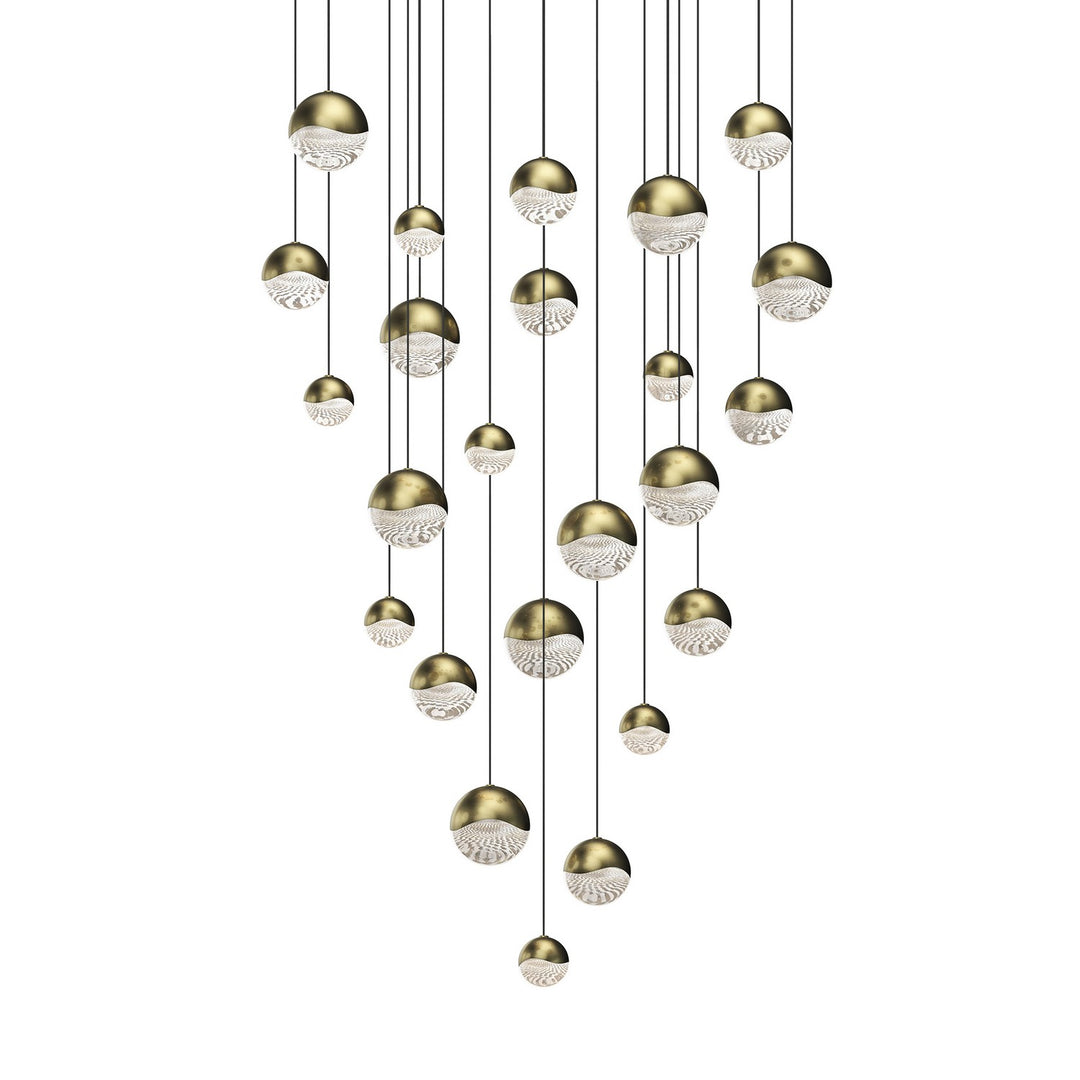 Sonneman - 2918.14-AST - LED Pendant - Grapes - Brass
