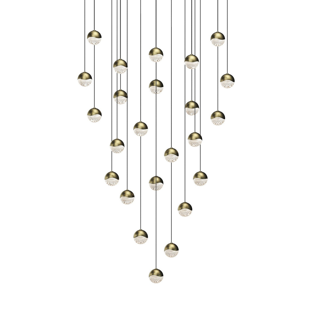 Sonneman - 2918.14-SML - LED Pendant - Grapes - Brass