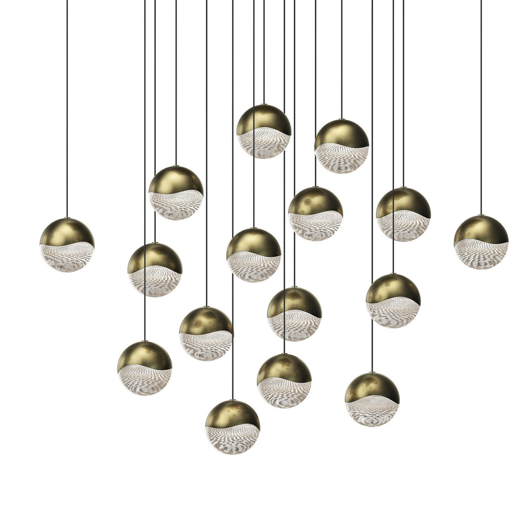 Sonneman - 2923.14-LRG - LED Pendant - Grapes - Brass