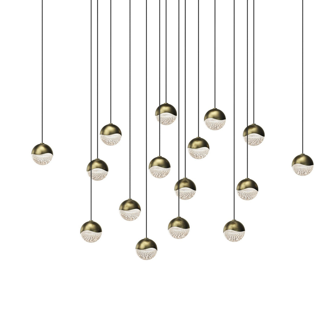 Sonneman - 2923.14-SML - LED Pendant - Grapes - Brass