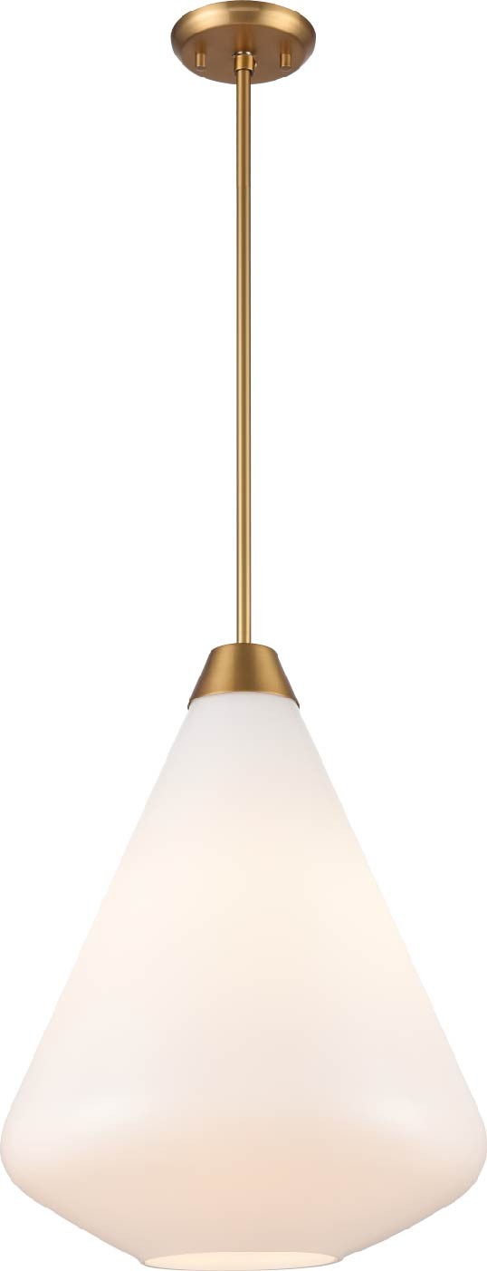 DVI Canada - DVP25805BR-TO - One Light Pendant - St. Julian - Brass w/True Opal Glass
