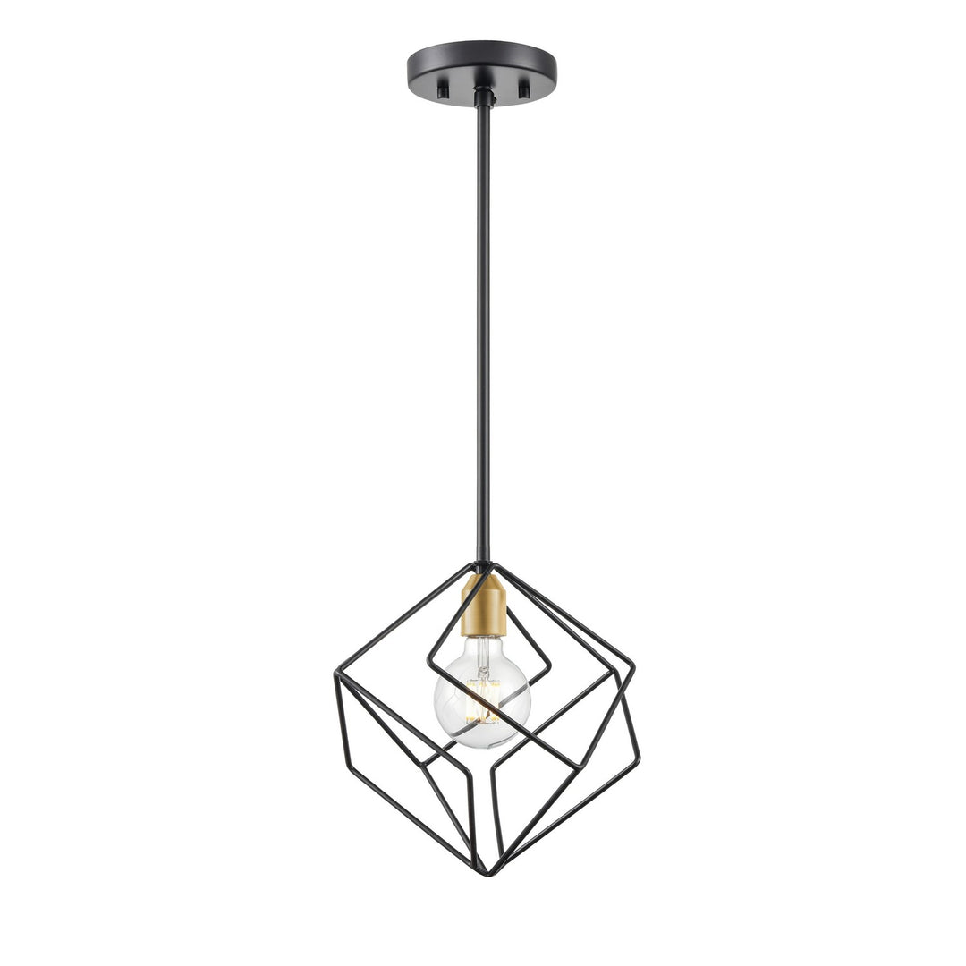 Ashoona One Light Pendant in Brass And Ebony - available from The Lighting Shoppe, trusted by Canadian homeowners