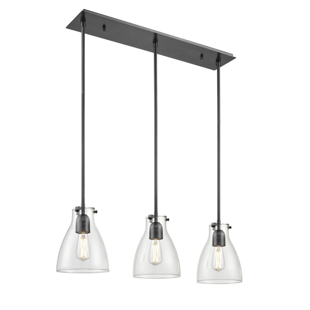 DVI Canada - DVP47053EB-CL - Three Light Linear - Emma - Ebony w/Clear Glass