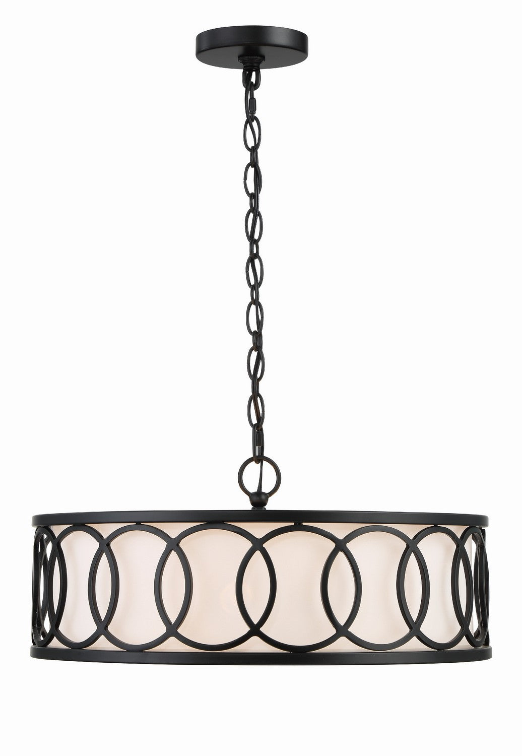 Graham Six Light Chandelier in Matte Black - available from The Lighting Shoppe, trusted by Canadian homeowners