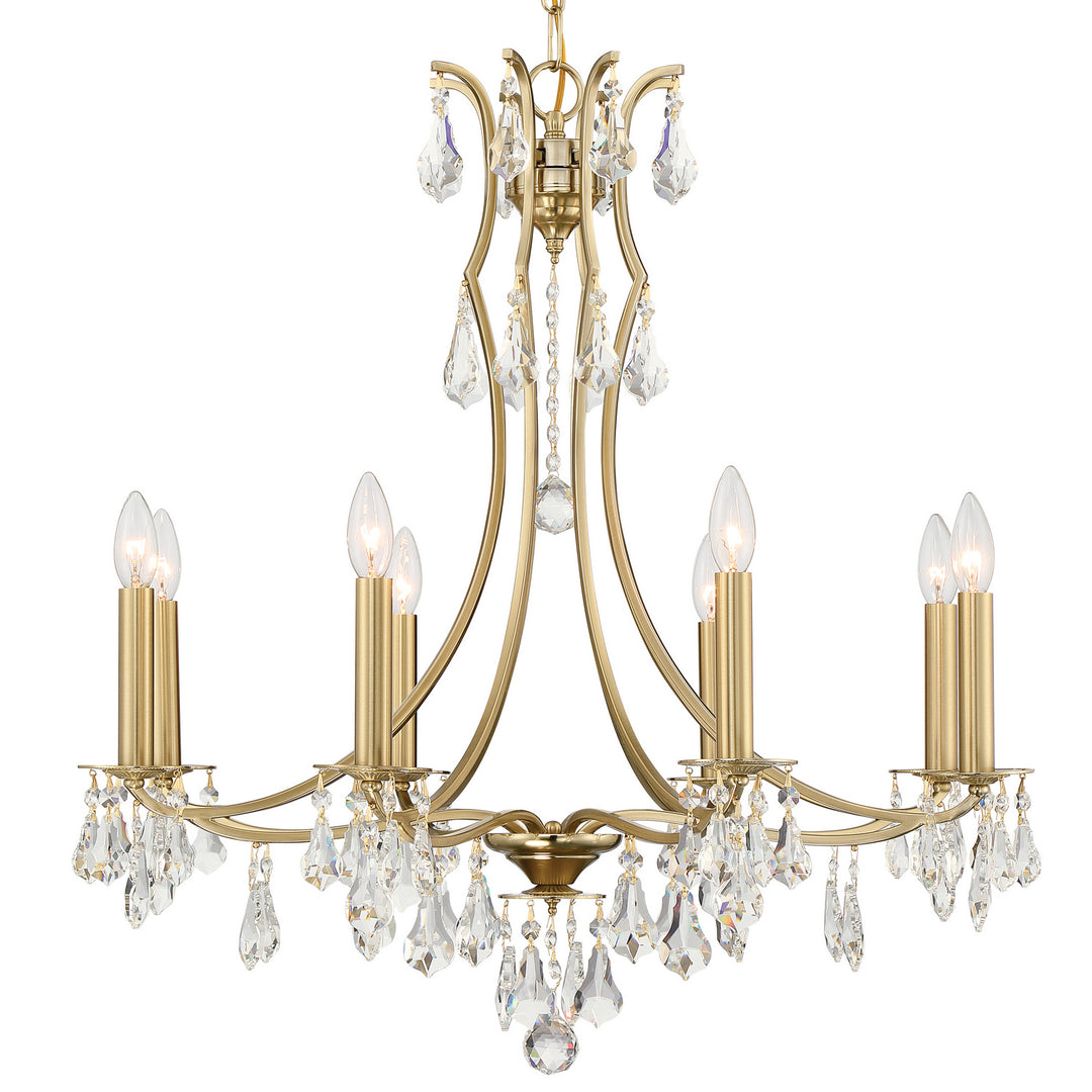 Cedar Eight Light Chandelier in Vibrant Gold - available from The Lighting Shoppe, trusted by Canadian homeowners