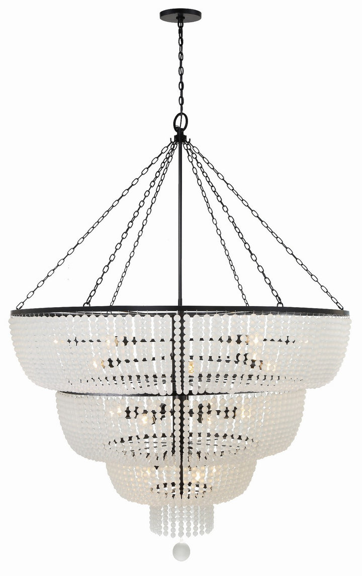 Rylee 24 Light Chandelier in Matte Black - available from The Lighting Shoppe, trusted by Canadian homeowners