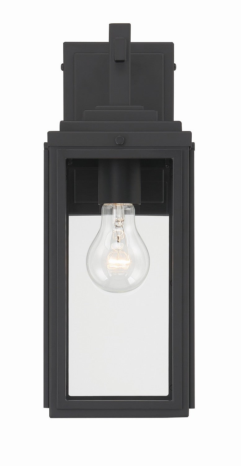 Byron One Light Outdoor Wall Sconce in Matte Black - available from The Lighting Shoppe, trusted by Canadian homeowners